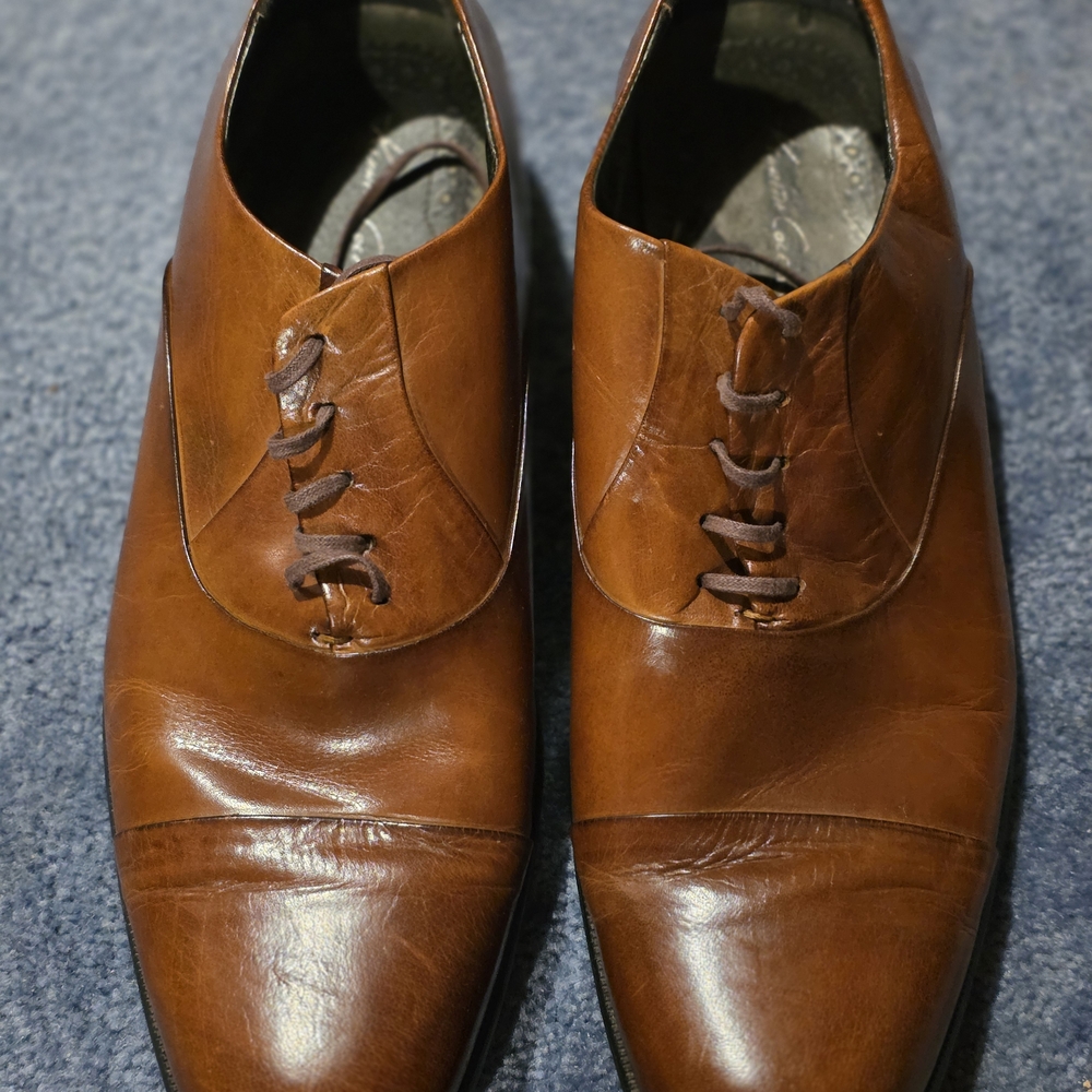Kenneth Cole Tan Leather Derbys